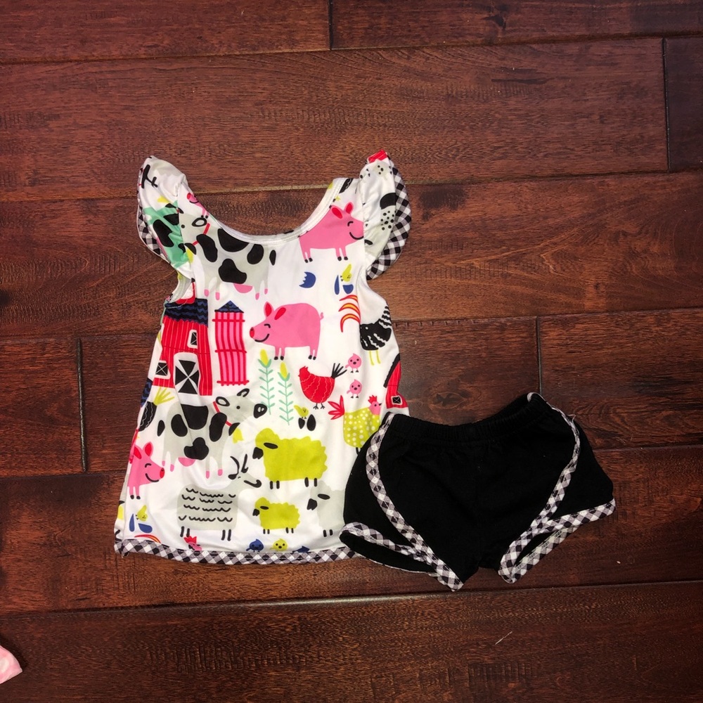 Farm Baby Girl Outfit